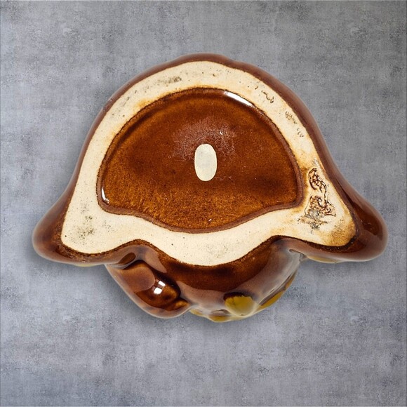 Vintage Ceramic Teddy Bear Honey Jar Brown Bear w Lid Cottagecore Cute Decor - Picture 10 of 13